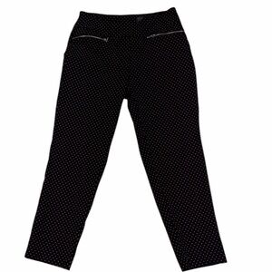 Westbound Black White Polka Dot Stretch Pants Size 6